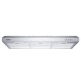 CIARRA 30 Inch Convertible Low Profile Under Cabinet Range Hood CAS75918A-OW