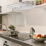 CIARRA 30 Inch Low Profile Vent Hood Under Cabinet Range Hood Ventless CAS75918B-OW