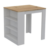 Glendale 2 Piece Kitchen Set, White / Light Oak Finish