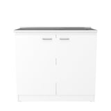 Memphis 2 Piece Kitchen Set, Sicilia Kitchen Island + Napoles Utility Sink