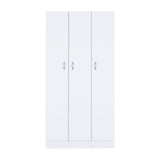 Ohio Armoire Wardrobe with 3-Doors, 2-Drawers, 4-Tier Shelves