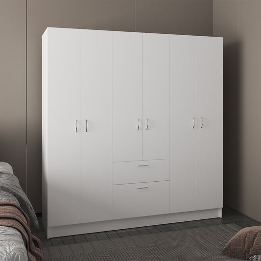Mitu six Doors Armoire, Wardrove With Three Double Door