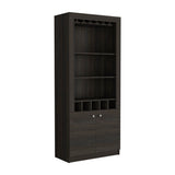 Bradford 2 Piece Living Room Set, Bar Cabinet + Coffee Table, Carbon Espresso Finish