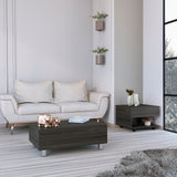 Verona 2 Piece Living Room Set, 3 Coffe Tables, Carbon Espresso Finish