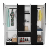 Mitu Six Doors Armoire, Seven Interior Shelves, One Drawer, Rod