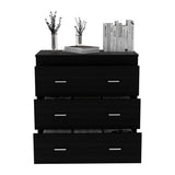 Georgia Three Drawer Dresser, Metal Handles, Superior Top