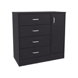 Katie Four-Drawer, One-Door Dresser with Spacious Storage, Modern Bedroom Organizer with Smooth-Glide Drawers and Side Cabinet for Clothing, Linens, and Personal Items, Stylish and Functional Storage Solution