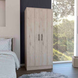 Tuhome Ambery 180 Armoire with Two Shelves, Double Doors, Metal Rod, One Large Drawer, Modern Storage Solution for Bedroom or Closet
