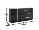 Camila Gray Marble Credenza