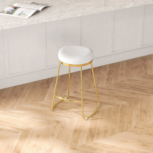 Jane 26" Luxury Upholstered Stool