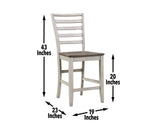 Abacus 5-Piece Counter Drop-Leaf Dining Set (Table & 4 Chairs)