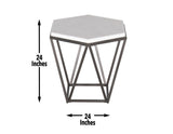 Corvus 3-Piece Marble Top Set (Cocktail & 2 End Tables)