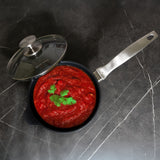 CXD Dual Ceramic Layer, Diamond Reinforced Nonstick Saucepan with Glass Lid | Made in Switzerland