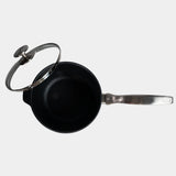 CXD Dual Ceramic Layer, Diamond Reinforced Nonstick Saucepan with Glass Lid | Made in Switzerland