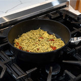 CXD Dual Ceramic Layer, Diamond Reinforced Nonstick Saute Pan with Glass Lid | Made in Switzerland