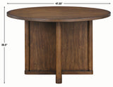 Cambridge 6-Piece Dining Set with Folding Removable Game Top and 4 Side Chairs
