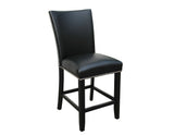 Camila 24" Counter Stool, Black Leatherette