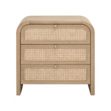 Cannes 3-Drawer Nightstand
