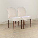 Capri Beige Fabric Dining Chair (Set Of 2)