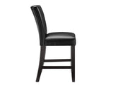 Carrara 6-Piece Marble Counter Dining Set (Table, Storage Bench & 4 Counter Chairs)