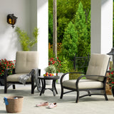 Chamber 3 pieces Outdoor Bistro Sets with Fixed Chair