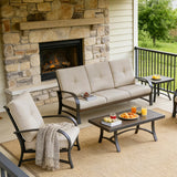 Chamber 5 Pieces Aluminum Patio Sofa Sets with Sunbrella® Cushions