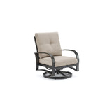 Chamber Patio Aluminum Swivel Club Chair with Sunbrella® Cushions