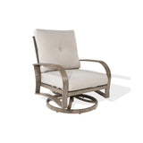 Chamber Patio Aluminum Swivel Club Chair with Sunbrella® Cushions