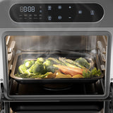 Ciarra Nosh Oven | 8-in-1 Portable Countertop Steam Oven Small Electric Oven with Air Fryer | Ashy Cloud