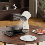 Ciarra HOOD TO GO Portable Mini Desktop White Range Hood Ivory Mist