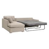 Clara 112" Slim Arm Sleeper Queen LF Sectional