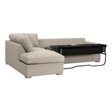 Clara 112" Slim Arm Sleeper Queen LF Sectional