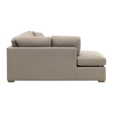 Clara 112" Slim Arm Sleeper Queen LF Sectional