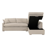 Clara 112" Slim Arm Sleeper Queen RF Sectional
