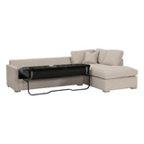 Clara 112" Slim Arm Sleeper Queen RF Sectional