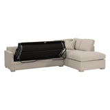 Clara 112" Slim Arm Sleeper Queen RF Sectional