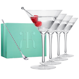 Crystal Martini Glass Set of 4 | 10oz