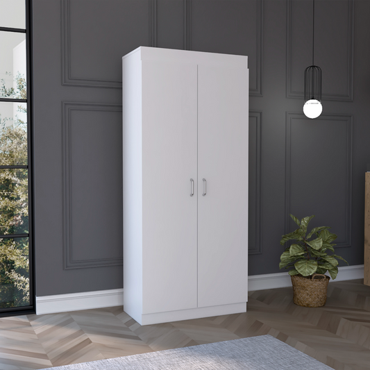 Tuhome Varese Pantry Cabinet with Double Doors, Five Adjustable Shelves, Modern and Elegant Design, Ideal for Kitchen, Dining Room, and Storage Solutions
