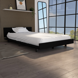 Tuhome Kaia Twin Bed Base with Integrated Headboard, Modern Supportive Platform Design, Elegant Minimalist Structure for Comfortable Rest and Stylish Bedroom Upgrades, Durable Freestanding Frame for Daily Use