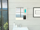 Tuhome Labelle Medicine Cabinet with Mirrored Single Door, Five Internal Shelves, Open Display Storage and Modern Wall-Mounted Design for Organized, Accessible and Stylish Bathroom Essentials Management
