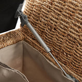 Coastal Charm: Leo Rattan Storage Bench