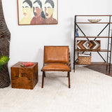 Colin Tan Genuine Leather Lounge Chair