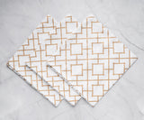 Custom Print Metallic Cotton Napkins - Customized Napkins