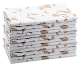 Printed Napkins - Metallic Gold Foil Napkins