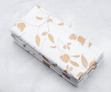 Printed Napkins - Metallic Gold Foil Napkins