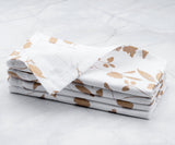 Custom Print Metallic Cotton Napkins - Customized Napkins