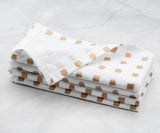 Printed Napkins - Metallic Gold Foil Napkins