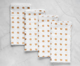 Custom Print Metallic Cotton Napkins - Customized Napkins