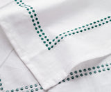 Green Cloth Napkins - Pearls Napkins