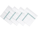 Green Cloth Napkins - Pearls Napkins